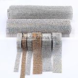 DIY decoration AA diamond mesh 3 mm rhinestone 142 x 324 line big mesh, aluminium based 3mm hotfix rhinestone mesh silver color