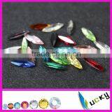 Top Quality Slim Long Horse Eye All Colors Available 4x15mm Crystal Navette Crystal Rhinestones Point Back Fancy Shape thumbnail-2
