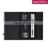 Deluxe Wine Gift Set With Leather Case, Rechargeable Automatic Electric Wine Opener