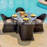 Hotsale Outdoor Patio Dining Table and Chair Set Restaurant Designer Resin Outdoor Furniture Quality Choice Supplie thumbnail-1