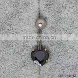 Fashion Jewelry Multi-shape Gem Wholesale 316L Stainless Steel Belly Ring thumbnail-3