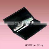 Leather Products,business Executive Credit Card,business Card Holder Wallet in Black Genuine Leather Cheap Price thumbnail-1