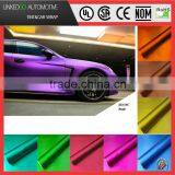 Best Price 1.52*20m Matte Chrome Ice Red Car Vinyl With Air Bubble Channel Car Wrapping thumbnail-1