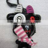 fashion button doll keychain mobile cell strap