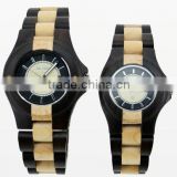 Top Fashion Leather Strap Quartz Wood Wristwatches 2016
