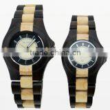 Top Fashion Leather Strap Quartz Wood Wristwatches 2016 thumbnail-1