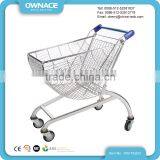 80L European Style Fan-Shaped Supermarket Foldable Shopping Trolley thumbnail-1
