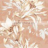 Vinyl Wallpaper Waterproof Wallpaper for Bathrooms With Big Flower Pattern thumbnail-2