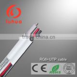 best selling coaxial cable RG6 with UTP cable for CATV CCTV MATVmultimedia Ethernet satellite system with CE RoHS approved linan