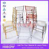 waterproof fireproof high quatity ice chiavari chair for party rental
