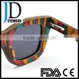 High Quality Colorful Skateboard Wood Retro Style Wooden Sunglasses thumbnail-5