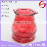 2016 Custom Unique Colored Recycled Glass Candle Jar Wholesale thumbnail-2