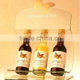 hot butterfly crystal acrylic wine display rack