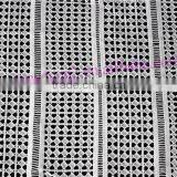 2016 Fancy Square Design Polyester Fabric, White Color Viscose Mesh Fabric Wholesale thumbnail-2