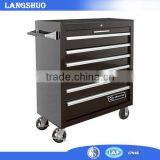 Black Tool Trolley Professional Mobile Drawer Tool Cabinet With Wheel thumbnail-1