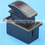 1-Liht 3 Pins ON-OFF Waterproof Electrical Switch With 2 Lens thumbnail-5