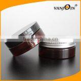 8oz PET Amber Round Plastic Cream Jar With Black Screw Cap thumbnail-6