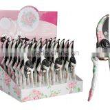 USA Rose Print Metal Garden Pruners, Pink/White thumbnail-1