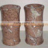 BEAUTIFUL MARINA PINK MARBLE FLOWER VASES thumbnail-4