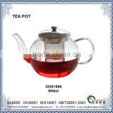 Clear Borosilicate Glass Tea Pot TP1006 thumbnail-1