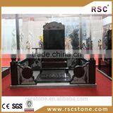 Beautiful Style Black Granite Tombstone for Sale thumbnail-1