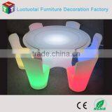 Led Furniture Set/wirelessNew Design Led RGBW Dining Table With Chair thumbnail-1