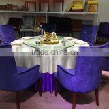 Classic Wooden Frame Upholstered Fabric Hotel Sofa Chair