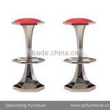 Metal Table and Bar Chair Used With Gas Pole for Party