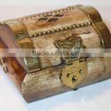 Horn & Bone Box,Decorative Box,Round Jewellery Box thumbnail-1