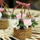 Handmade Outdoor Garden Decoration Willow Flower Basket thumbnail-6