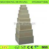 FSC Natural Unfinished Wooden Decoupage Boxes With Lid Wholesale thumbnail-1