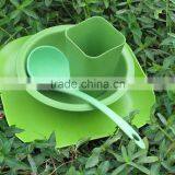 Pretty Design Best Design Reasonable Price Bamboo Fiber Tableware Set