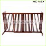 Wood Solid Pet Gate Extendable Pet Fence Homex_BSCI Factory thumbnail-1