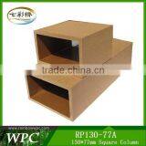 Environmental WPC Fence 130mm*77mm Square Column Waterproof Wood Plastic Railing thumbnail-1