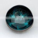 Handmade Lacquer Coconut Shell Bowl 100% Made in Vietnam / Hand Painted Lacquer Bowl thumbnail-4