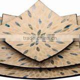 Set of 3 Mother of Pearl Inlaid Plates for Home Decoration thumbnail-1