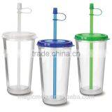 Sedex Audit Manufacture Double Layer Plastic Tumbler,plastic Juice Cup thumbnail-2