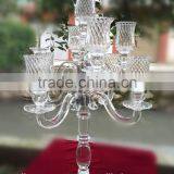 Luxury Crystal Candelabra Centerpieces for Rent, Votive Candle Holders With Rhinestones thumbnail-1