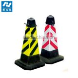 Plastic red traffic safety road cone