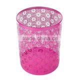 2016 Fancy Round Shape Wire Mesh Pink Trash Can thumbnail-4