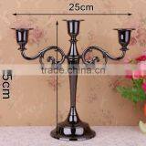 Free Shipping Metal Candle Holder Equisite European 3-arm for Wedding Decoration Candlestick Romantic Dinner Candle Holders thumbnail-2