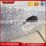 One Piece Bathroom Vanity Top Grey Granite Matertial thumbnail-2