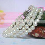 3 Rows of 5-6mm Freshwater Pearls Bracelet thumbnail-2