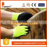 DDSAFETY 7 Gauge Fluorescence Yellow Acrylic Fiber Gloves Safety Gloves thumbnail-3