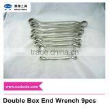 8*10~30*32mm Double Box Offset Wrench 9pcs D/E Ring Spanner Stainless Steel