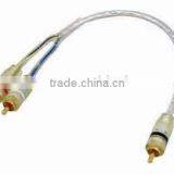 RCA PLUG - 2RAC PLUG Foil Shielded Transparent Cable thumbnail-1