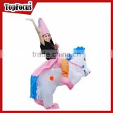Factory directly sell adult big cartoon characters adult size inflatable unicorn costume