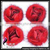 CX-A-25E Women Fashion Mink Fur Flower Coat Brooch Bin thumbnail-5