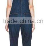 Runwaylover EY0635P Hot Sale 2017 Ladies Fashion Hole Denim Overalls thumbnail-4