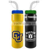 USA Made 28 oz Colored Bike Bottle Straw Lid - BPA-free, FDA Compliant and Comes With Your Logo thumbnail-4